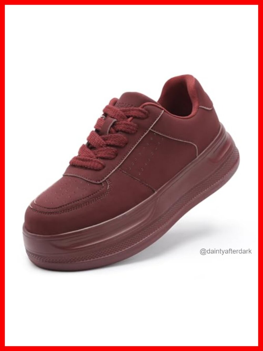 Womens Platform Walking Shoes Lightweight Lace Up Casual Comfort Sneakers